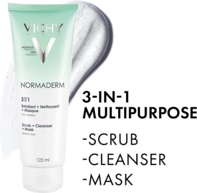 VICHY SV0252 NORMADERM 3 IN 1 CLEANSER GEL 125ML